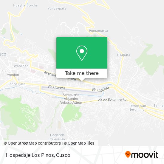 Hospedaje Los Pinos map