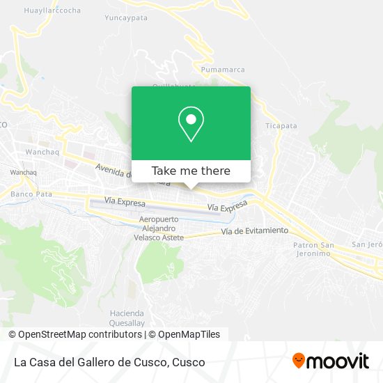 La Casa del Gallero de Cusco map