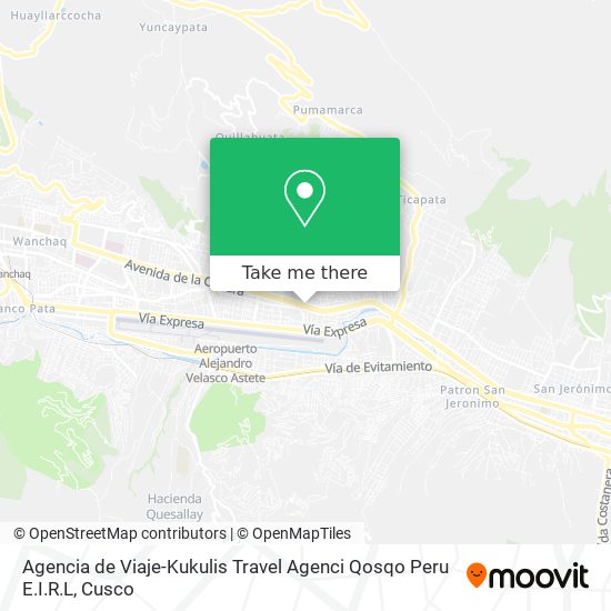 Agencia de Viaje-Kukulis Travel Agenci Qosqo Peru E.I.R.L map