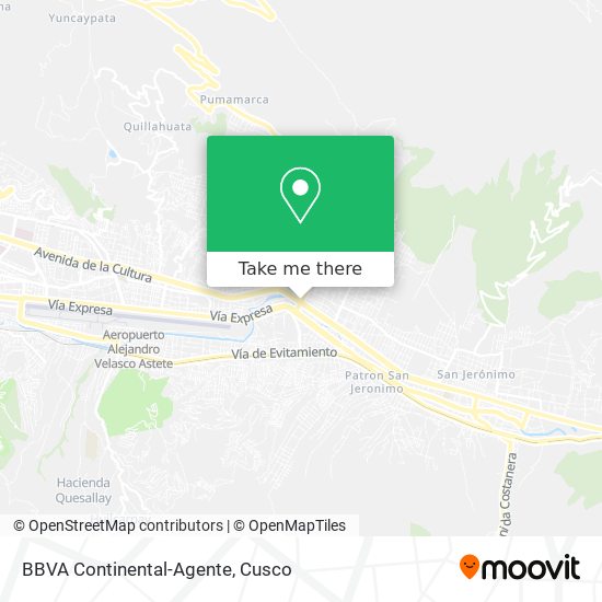 Mapa de BBVA Continental-Agente