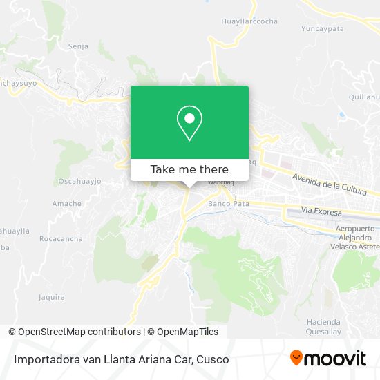 Importadora van Llanta Ariana Car map