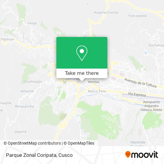 Parque Zonal Coripata map
