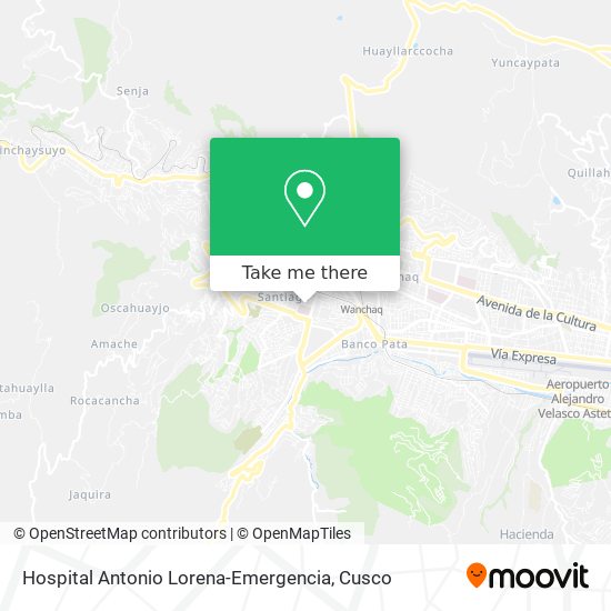 Hospital Antonio Lorena-Emergencia map