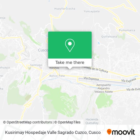 Kusirimay Hospedaje Valle Sagrado Cuzco map