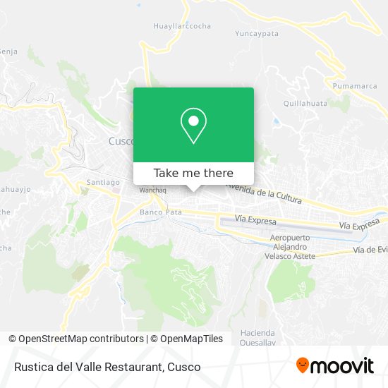 Rustica del Valle Restaurant map