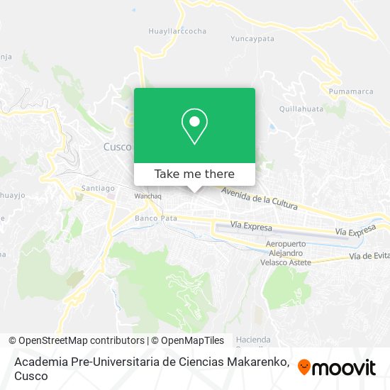 Academia Pre-Universitaria de Ciencias Makarenko map