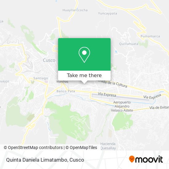 Quinta Daniela Limatambo map
