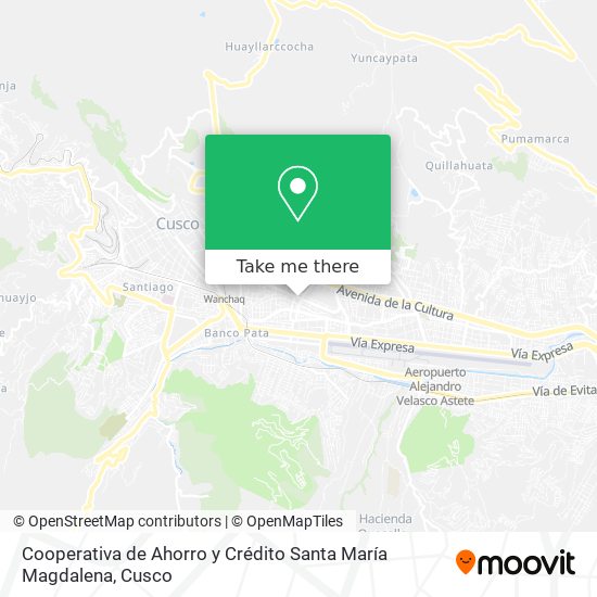 Cooperativa de Ahorro y Crédito Santa María Magdalena map