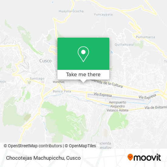 Chocotejas Machupicchu map