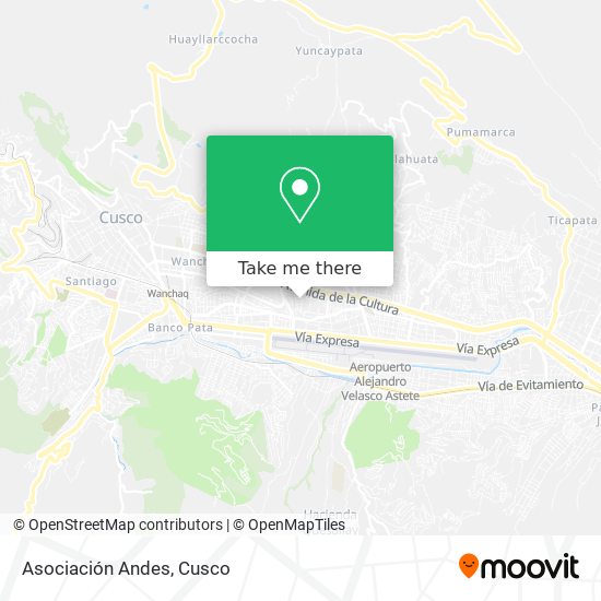 Asociación Andes map