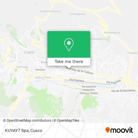 Mapa de KUYAY7 Spa