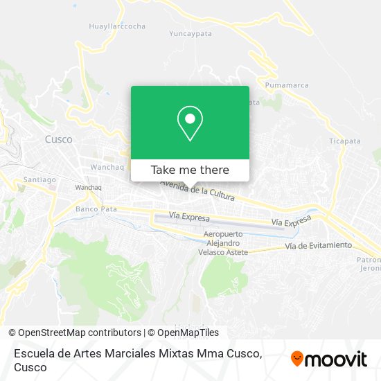 Escuela de Artes Marciales Mixtas Mma Cusco map