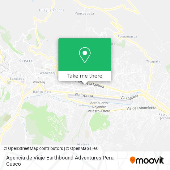 Agencia de Viaje-Earthbound Adventures Peru map