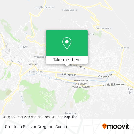 Chillitupa Salazar Gregorio map