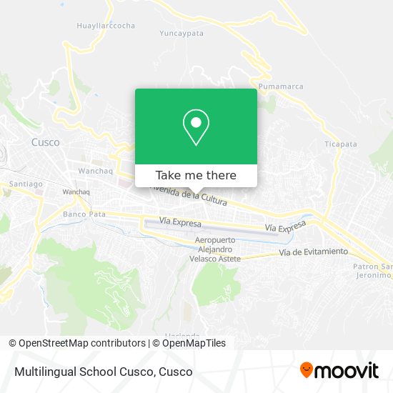 Multilingual School Cusco map