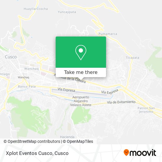 Mapa de Xplot Eventos Cusco