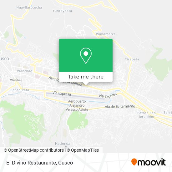 Mapa de El Divino Restaurante