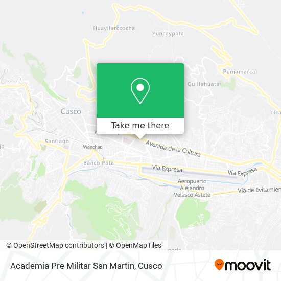 Academia Pre Militar San Martin map