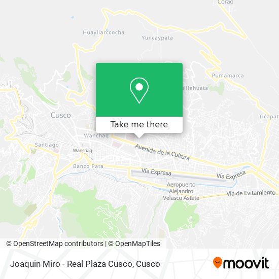 Joaquin Miro - Real Plaza Cusco map