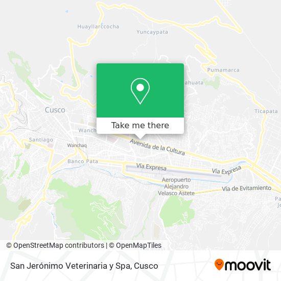 San Jerónimo Veterinaria y Spa map