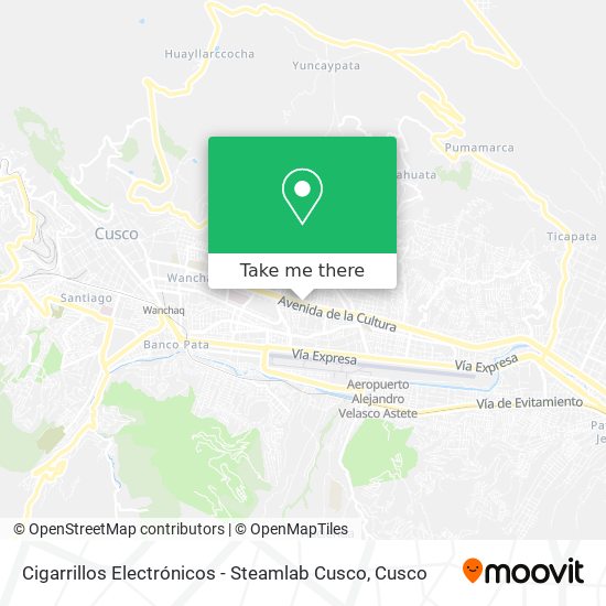 Cigarrillos Electrónicos - Steamlab Cusco map