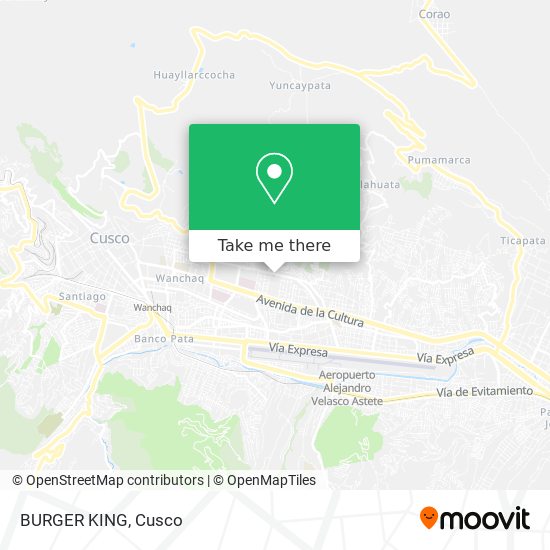 BURGER KING map