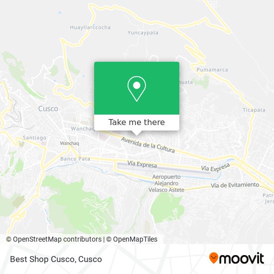 Best Shop Cusco map