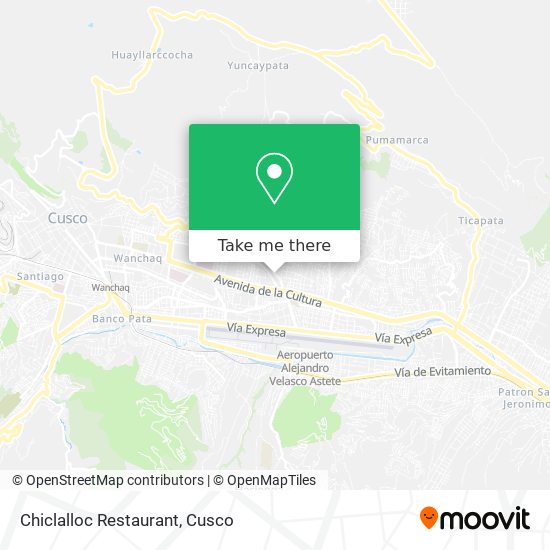 Chiclalloc Restaurant map
