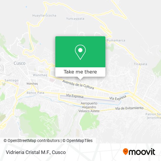 Mapa de Vidrieria Cristal M.F.