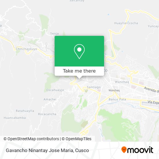 Mapa de Gavancho Ninantay Jose Maria