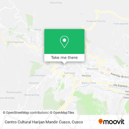 Centro Cultural Harijan Mandir Cusco map