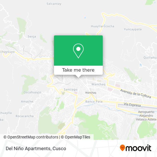 Del Niño Apartments map