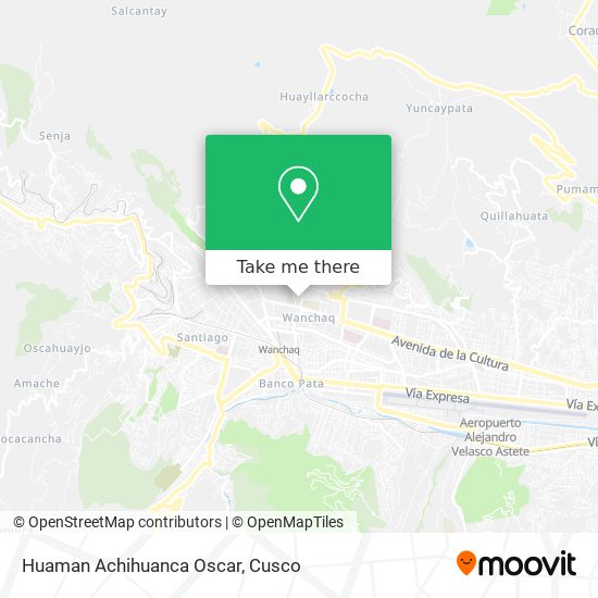 Huaman Achihuanca Oscar map