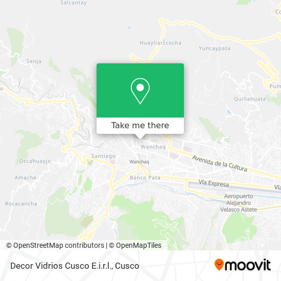 Decor Vidrios Cusco E.i.r.l. map
