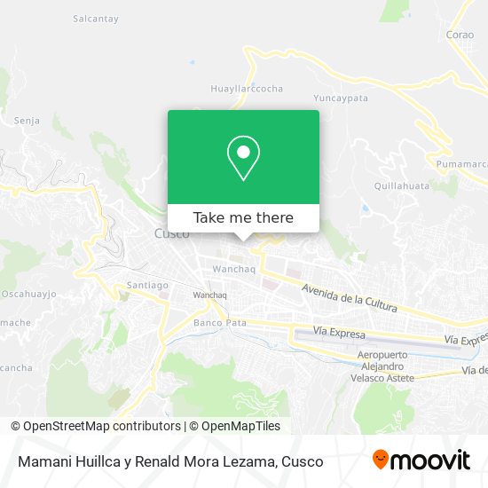 Mamani Huillca y Renald Mora Lezama map