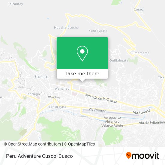 Peru Adventure Cusco map