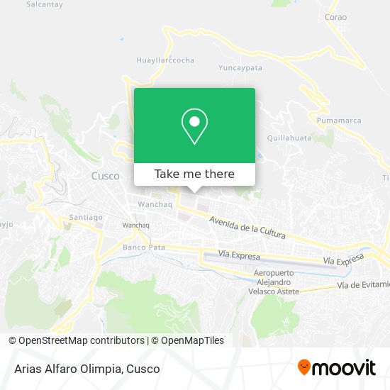 Arias Alfaro Olimpia map