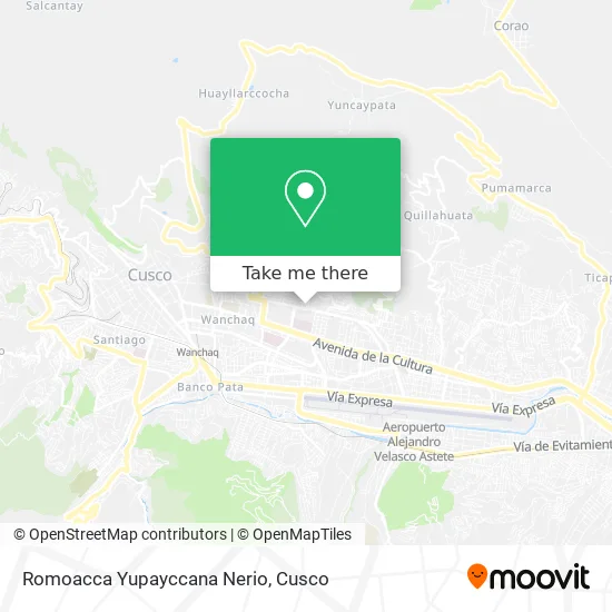 Romoacca Yupayccana Nerio map