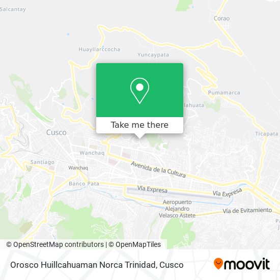 Orosco Huillcahuaman Norca Trinidad map