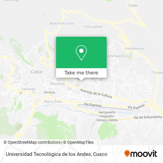 Universidad Tecnológica de los Andes map