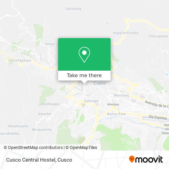 Cusco Central Hostel map