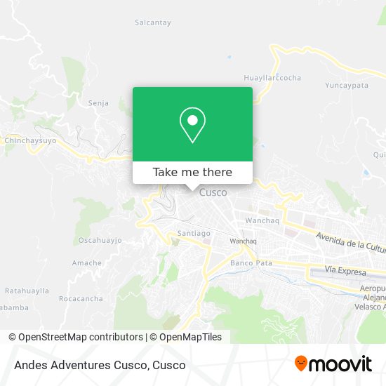 Andes Adventures Cusco map