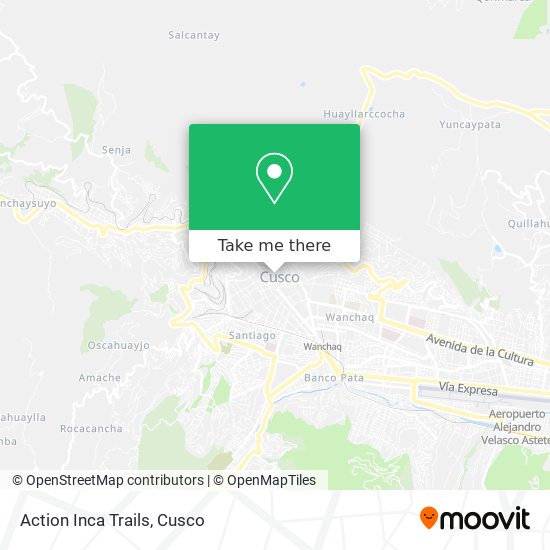 Action Inca Trails map