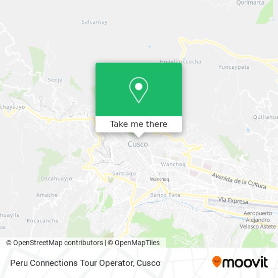 Peru Connections Tour Operator map