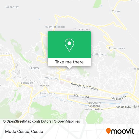 Moda Cusco map