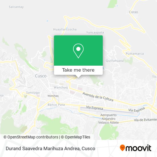 Durand Saavedra Marihuza Andrea map