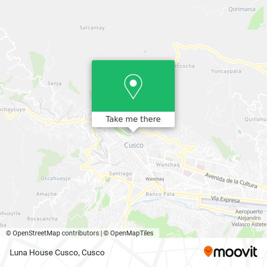 Luna House Cusco map