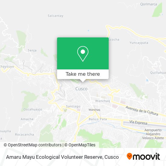 Amaru Mayu Ecological Volunteer Reserve map