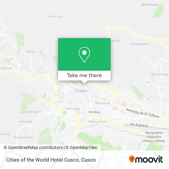 Cities of the World Hotel Cusco map