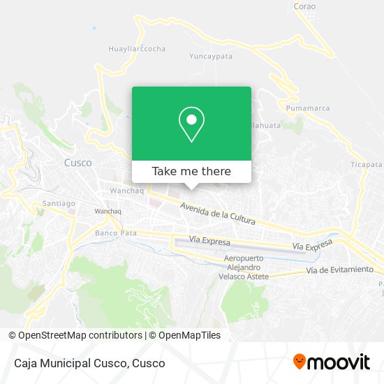 Mapa de Caja Municipal Cusco